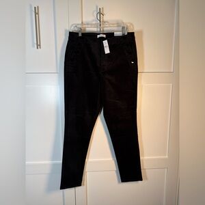 LOFT velvet Black Skinny Pants